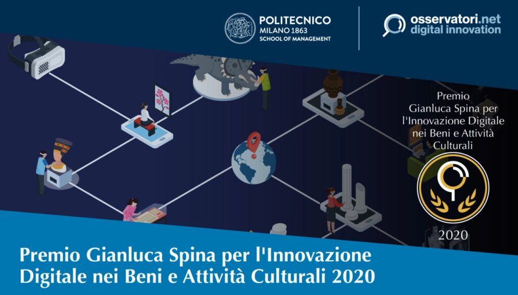 Premio Gianluca Spina per l’Innovazione Digitale nei Beni e Attività Culturali 2020
